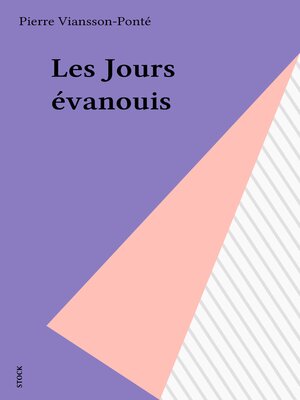 cover image of Les Jours évanouis